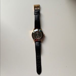 Swarovski watch with leather band